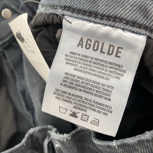 AGOLDE TONI MID RISE STRAIGHT JEANS DISTRESSED A133D-3002 FERAL SIZE 26 - Picture 13 of 13
